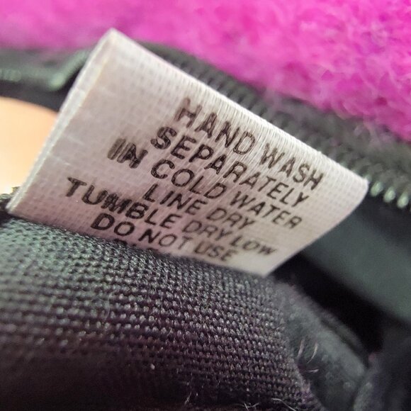 Wool Purse Handmade In Nepal 100% Wool Crossbody‎ Bag Bright Mauve W/ Flower - Picture 10 of 10